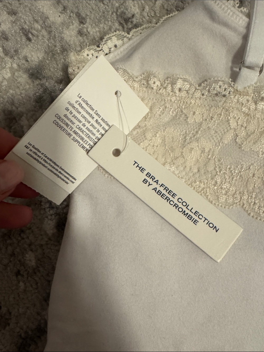 Abercrombie White Lace Trim Camisole - Picture 3 of 3